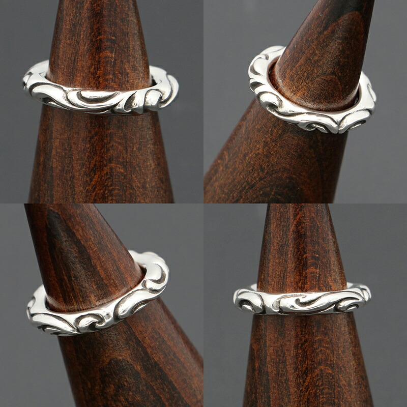 楽天市場】クロムハーツ【CHROMEHEARTS】スクロールバンドリング/14号