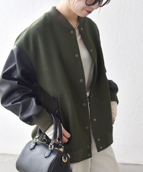 SHIPS any スタジャン 「WEB限定」SHIPS any: バーシティ ジャケット