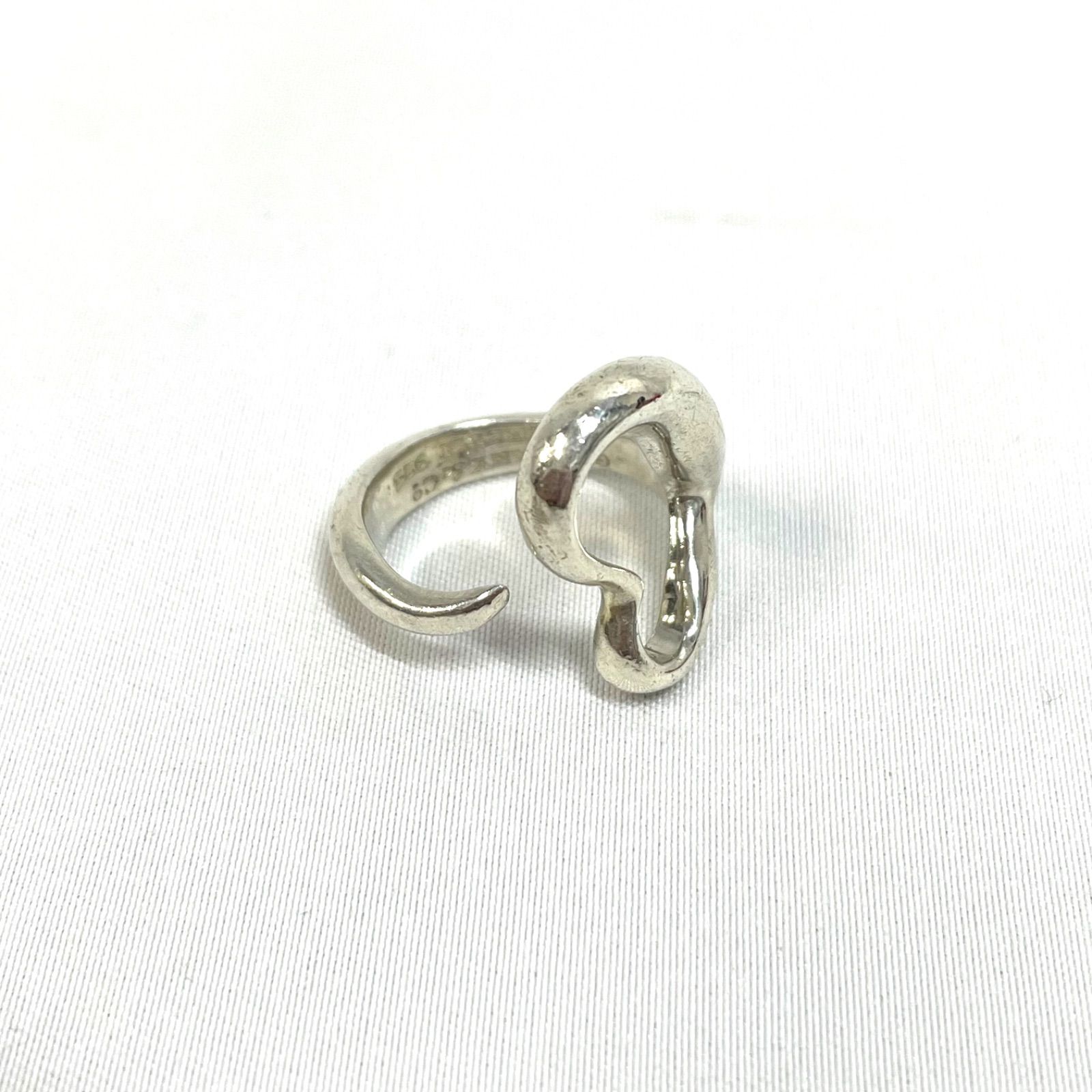 Bランク】 Tiffany ティファニー オープンハート リング 925 シルバー