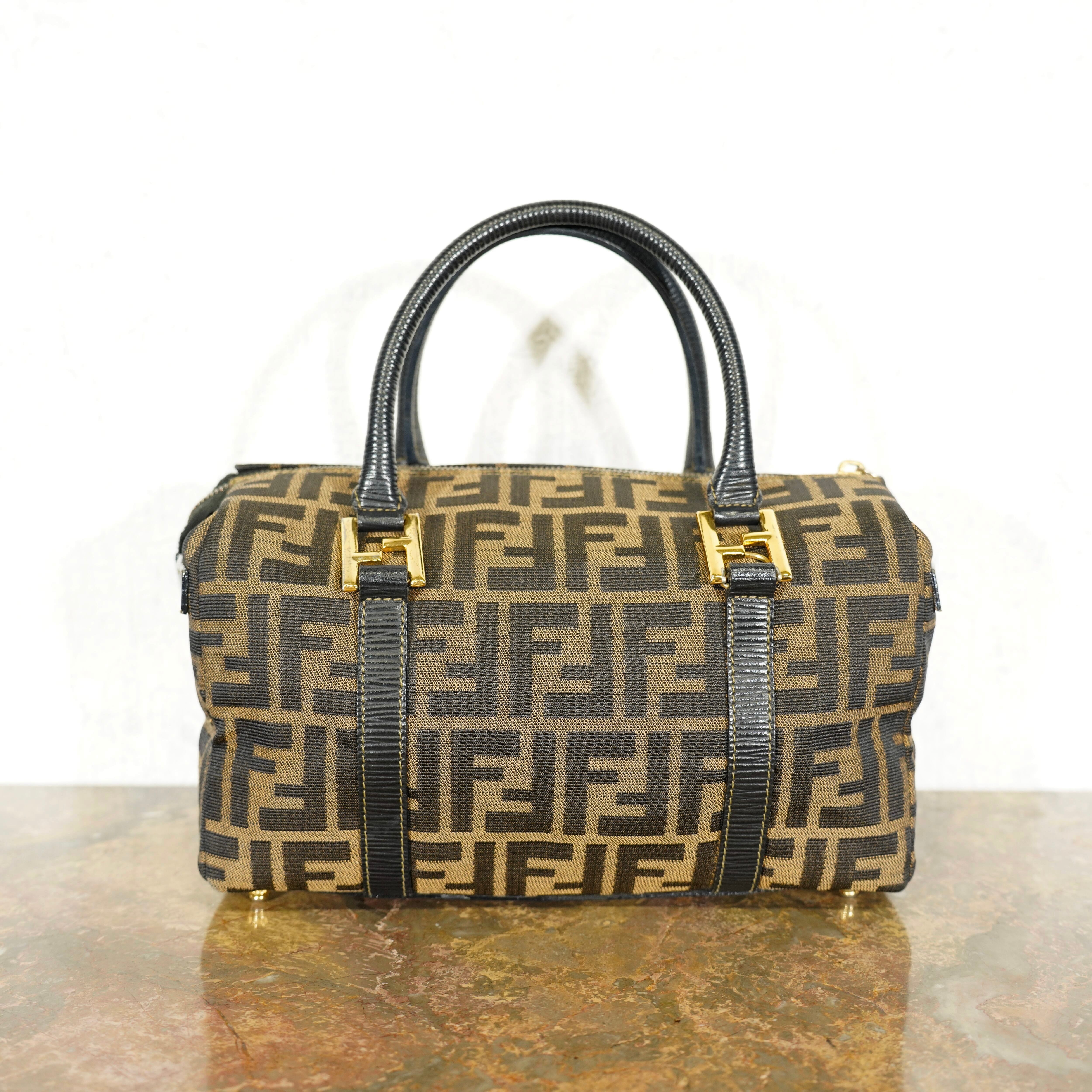 FENDI ZUCCA PATTERNED DESIGN BOSTON BAG/フェンディズッカ柄デザイン