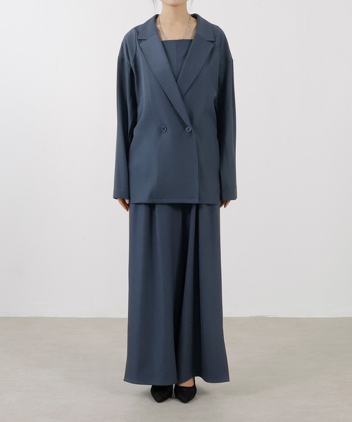 ジャケット セットアップ パンツドレス 2点セット パーティードレス