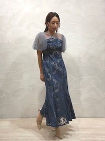 LADYフラワージャガードレースワンピース｜ラグナムーン（LAGUNAMOON