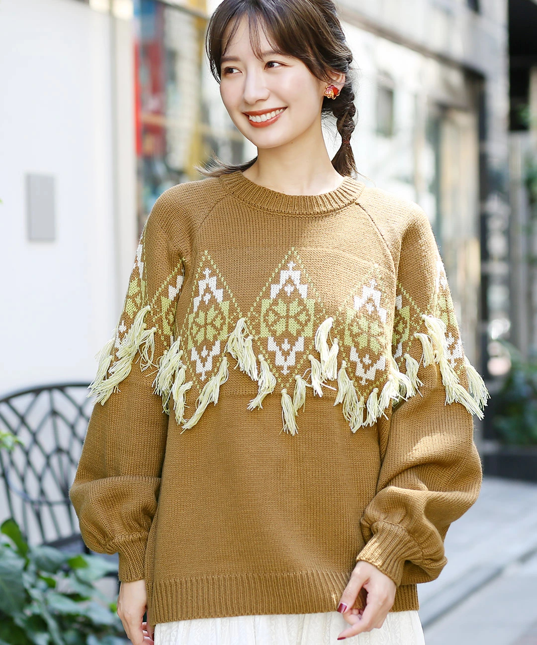 ナバホフリンジニットプルオーバー 【3月2日(月)15時までの限定価格