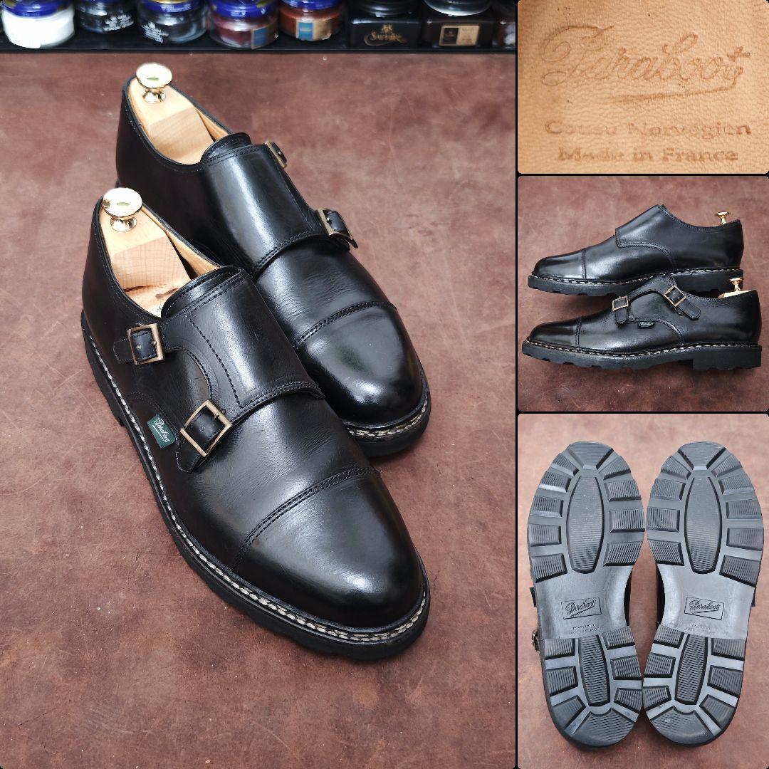 パラブーツ　ウィリアム　ダブルモンク 最強のダブルモンク】パラブーツ 981412 WILLIAM LIS NOIR