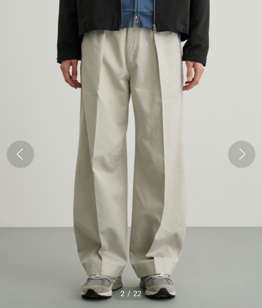 美品★パブリックトウキョウ　PUBLIC CHINOS バレルレッグイージー　M PUBLIC TOKYO（パブリックトウキョウ） チノパン PUBLIC CHINOS バレル